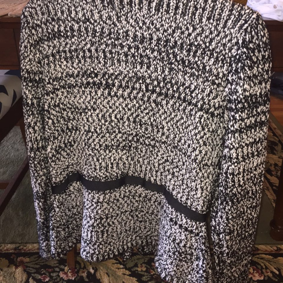 Narciso Rodriguez B&W Knit Zipfront Cardigan - Picture 3 of 3